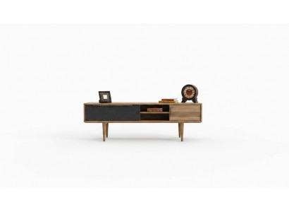 TV-Stänner Säitestéck Wunnzëmmer Holz Design Miwwelen RTV Lowboard Nei