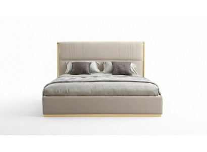 Bett Miwwelen Beige Schlofkummer Miwweldesign Better Luxusmiwwelen Modern Holz Neien