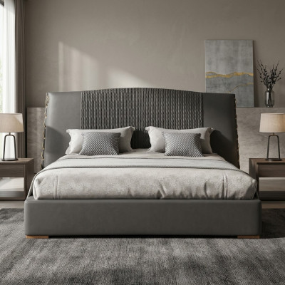 Luxusbett Holzbetter Bettrahmen Grau Duebelbettgestell Better Duebelbetter-
