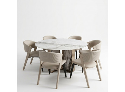 Luxus Iesszëmmer Set Iessdësch 6x Still Iesszëmmer Grupp Design Iessgrupp Neij