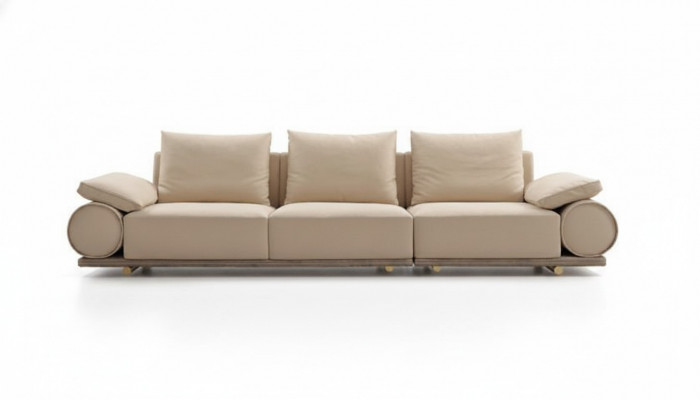 Wohnzëmmer Polstersofasen Modern Dräisëtzer Sofa 4er. Couch Luxus Polstermöbel