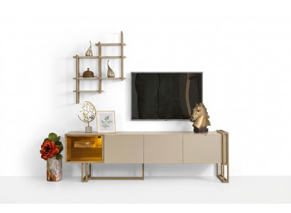 TV Lowboard Schaf Sideboard Kommode Bäischaf mat Regal