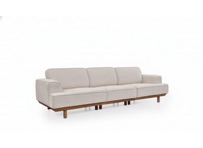 Wäisst Polstersofa Wunnzëmmer 4-Sëtzer Luxus Couch Designer Miwwelen