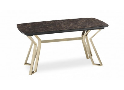 Luxe Iessdësch Iesszëmmer Dësch Metall Gold Dëscher Iessdëscher Miwwelen