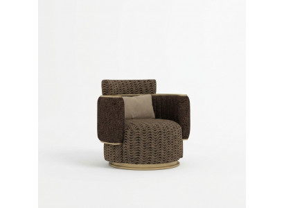 Luxus Polster Sëtz Design Braun Fautteuil Polstermöbel Wunnzëmmer Ariichtung