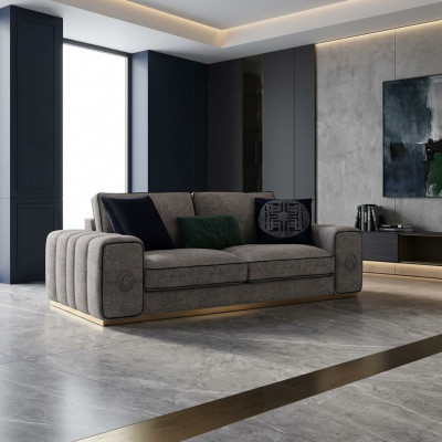 Luxus Canapé Polstermöbel Polster Sofa Textil Canapéë Livingroom Nei Zwésëtzeger