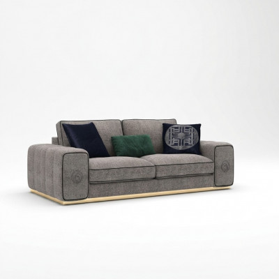 Luxus Canapé Polstermöbel Polster Sofa Textil Canapéë Livingroom Nei Zwésëtzeger