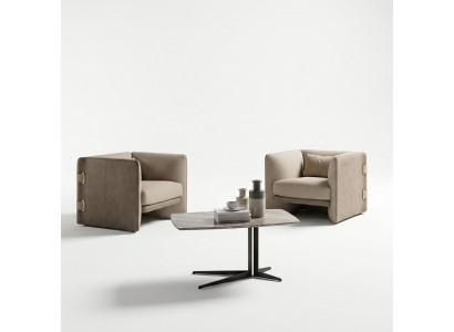 2x Sesselen mat Couchtisch Wunnzëmmer Komplett Miwwelen Design Ariichtung Garnitur