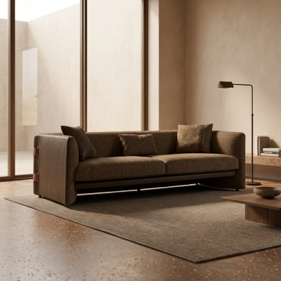 Wunnzëmmer Canapé Dräisetzer Polstermöbel Couch Modernen Design Polster Textil