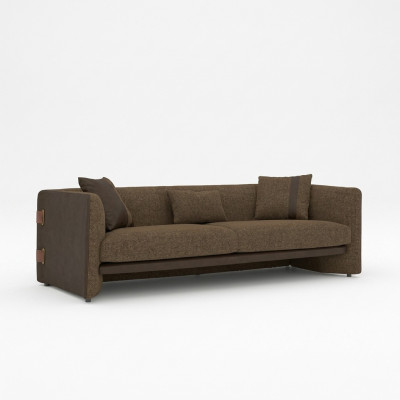 Wunnzëmmer Canapé Dräisetzer Polstermöbel Couch Modernen Design Polster Textil