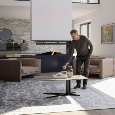 Modern Designer 2x Fauteuil Polster Set Luxus Textil Wunnzëmmer Buedemstelzlitschen Neit