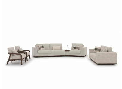 Sofagarnitur 4-teileg Luxus Komplett Polstermöbel Sofas Couchen Design Wunnzëmmer