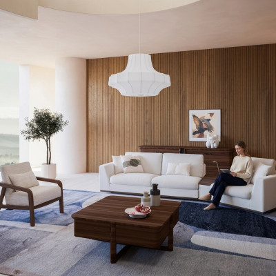 Luxus Sofa-Garnitur Komplett Dräisiichter Sofa Polsterméiwwelen Fauteuil Ariichtung