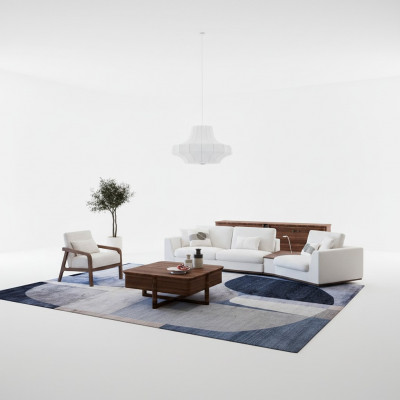 Luxus Sofa-Garnitur Komplett Dräisiichter Sofa Polsterméiwwelen Fauteuil Ariichtung