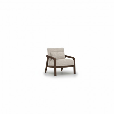 Wunnzëmmer Fautteuil Holz Polster Textil Ariichtungs Géigend Polstermébel Design