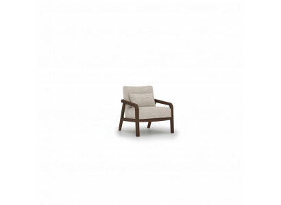 Wunnzëmmer Fautteuil Holz Polster Textil Ariichtungs Géigend Polstermébel Design