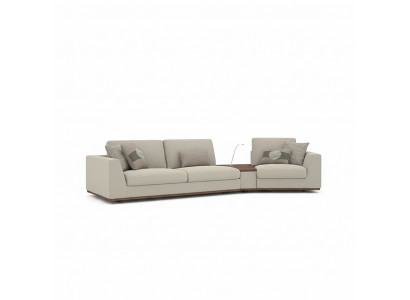 Nei Textil Miwwelen Polstermöbel Dräisëtzer Sofa Canapé Design Ariichtung