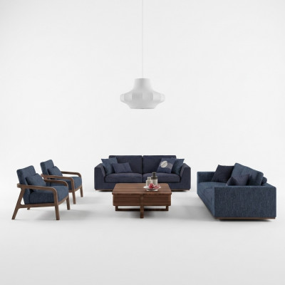 Wunnzëmmer Modern Stoffsofa Zweisëtzer Sofa Couch Luxus Design Ariichtung