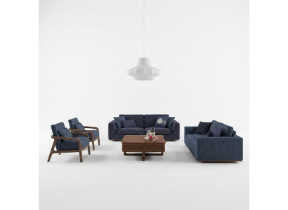 Wunnzëmmer Modern Stoffsofa Zweisëtzer Sofa Couch Luxus Design Ariichtung