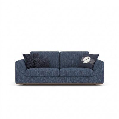 Wunnzëmmer Blo Zweesëtzeger Sofa Canapé Modernen Design Stoffsopha Textil