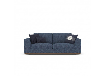 Wunnzëmmer Blo Zweesëtzeger Sofa Canapé Modernen Design Stoffsopha Textil
