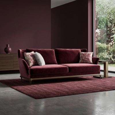 Design Stoffcouch Textil Dräisëtzer Couch Luxus Aféierung Wunnzëmmer Neio.