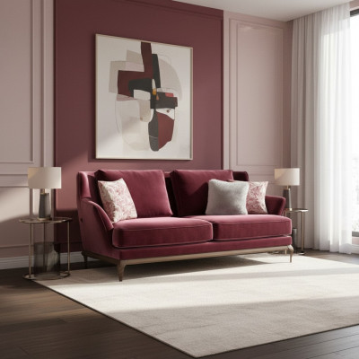 Zwee-Sëtz Sofa Design Gepolstert Sofa Wunnzëmmer Modern Ariichtung Luxus Couch