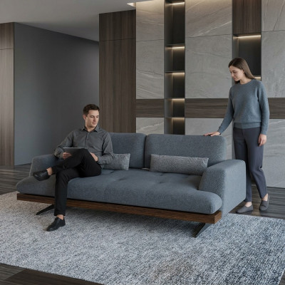 Design Grou Sofa Drësëtzer Canapé Wunnzëmmer Design Modern Ariichtung