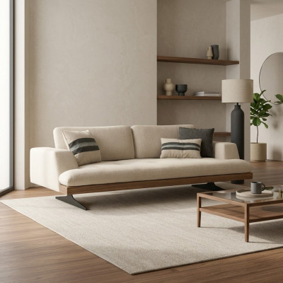 Luxus Polstermiwwel Drësëtzer Sofa Design Modern Wunnzëmmer Canapé Neu