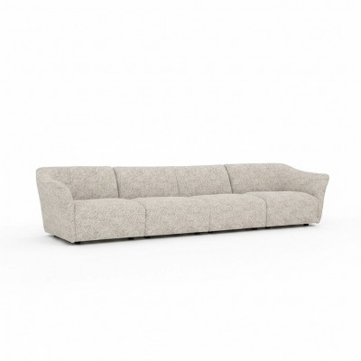 Wohnzëmmer Polsterméibel Textil Sofa Couch Véiersëtzer Modernen Design Miwwelen
