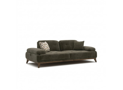 Grou Sofa Zwësëtzeger Polstermiwwele Ariichtung Luxus Wunnzëmmer Polster Stoff