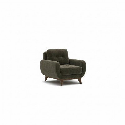 Wunnzëmmer Fotell Luxus Polster Stoff Textil Polsterfotell Ariichtung