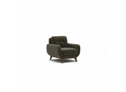 Wunnzëmmer Fotell Luxus Polster Stoff Textil Polsterfotell Ariichtung