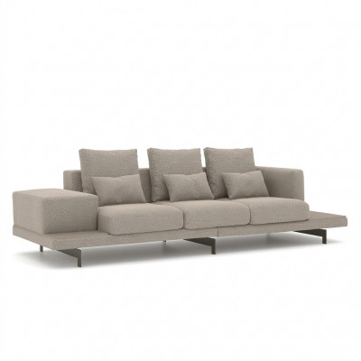 Wunnzëmmer Sofa Dräisëtzer Couch Polstermöbel Luxus Textil Ariichtung Nei.