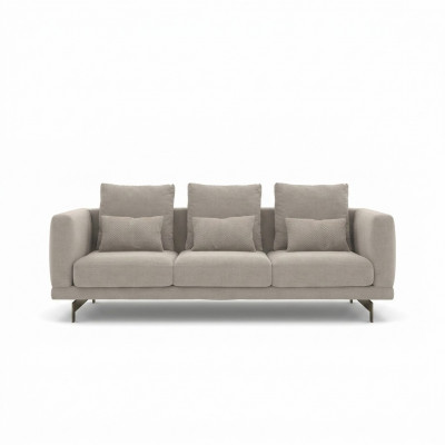 Dreisëtzer Sofa Couch Polstermébel Luxus Neit Textil Miwwel Wohnzimmer