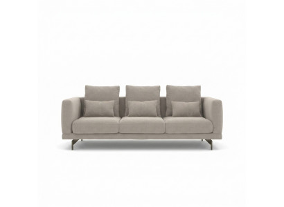 Dreisëtzer Sofa Couch Polstermébel Luxus Neit Textil Miwwel Wohnzimmer