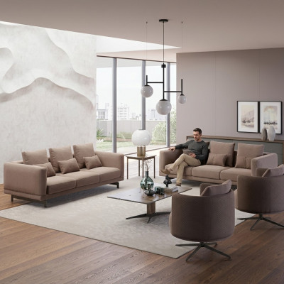 Sofasett Grousst Set Wunnzëmmer Sofa Couch Garnitur Design Couchtisch Nei