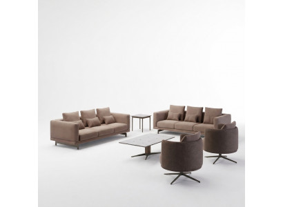 Sofasett Grousst Set Wunnzëmmer Sofa Couch Garnitur Design Couchtisch Nei