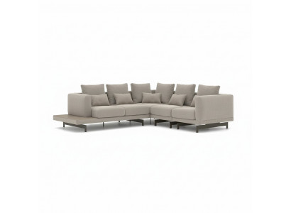 Wunnzëmmer Designer Textil Polstermébel Ecksofa Ariichtung Canapé L-Form