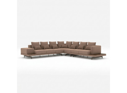 Designer Garnitur Wunnzëmmer Eckcouch L-Form Ariichtung Luxus Miwwelen Nei