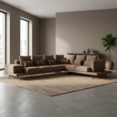 Sofa Couch L-Form Wunnzëmmer Miwwelen Garnitur Luxus Ariichtung Designer Nei