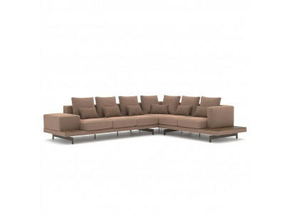 Sofa Couch L-Form Wunnzëmmer Miwwelen Garnitur Luxus Ariichtung Designer Nei