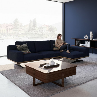 Gebührenfrei verkaufen Luxus Modern Designer Ecksofa L-Form Garnitur Relax Polstersofa Wohnzimmer