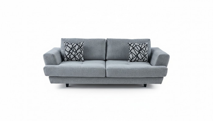 Wunnzëmmer Design 3-Sëtzer Grou Sofa Modern Luxus Stoffsofa Exklusiv