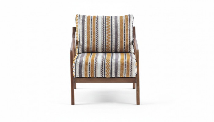 Wunnzëmmer Lounge Designer Modern 1-Sëtzer Sofa Stoffsofa mat Këssen