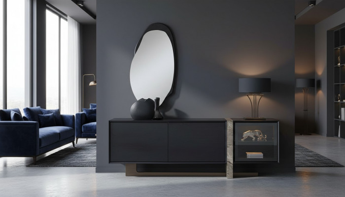 Sideboard Buffet Spigel Iesszëmmer Wunnzëmmer Modern Design 2tlg. Set