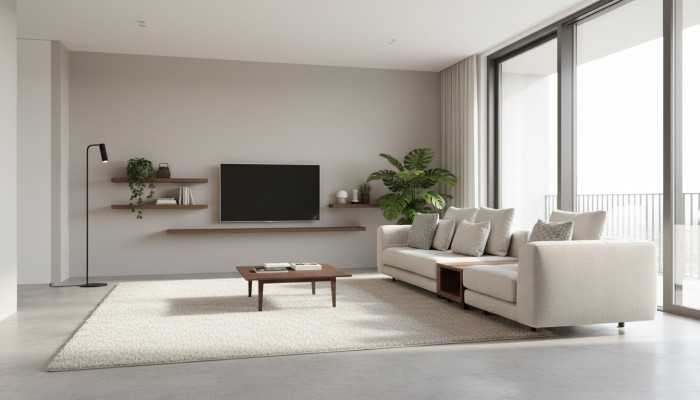 Wäissen Véiersëtzer Modern Polstersofa Wunnzëmmer Designer Canapé Nei