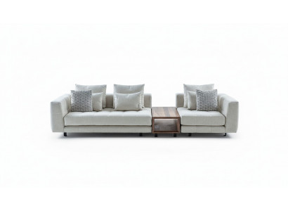Wäissen Véiersëtzer Modern Polstersofa Wunnzëmmer Designer Canapé Nei