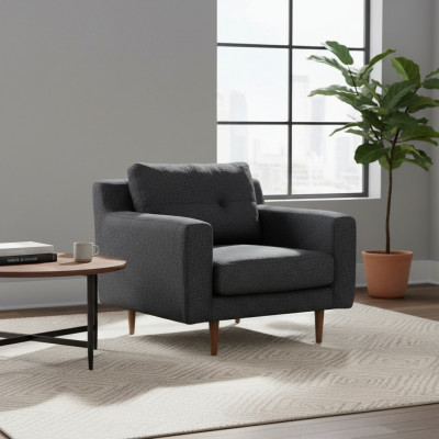 Këssen Gréng 1-Plaz Wunnzëmmer Miwwelen Stilvollen Fauteuil Moderne Sëtz