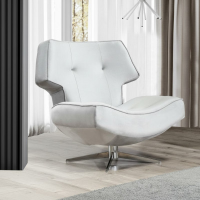 Sëtz Still Wäiss Modern Luxus Design Wunnzëmmer 1-Sëtz Textil Material